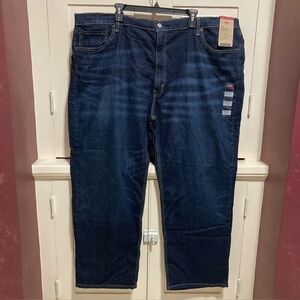 Levi's 559 Relaxed Straight Jeans Denim Pants Big & Tall Size 48x30 Dark Blue